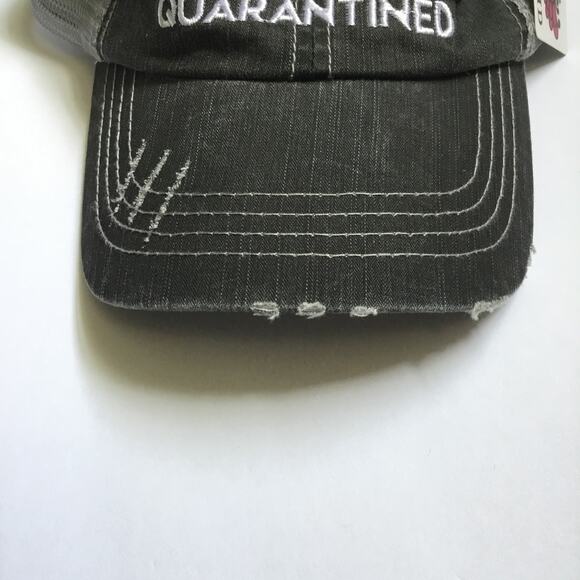 New Class of 2020 Quarantined Baseball Cap Trucker Hat Embroidered Gray White - Picture 2 of 5